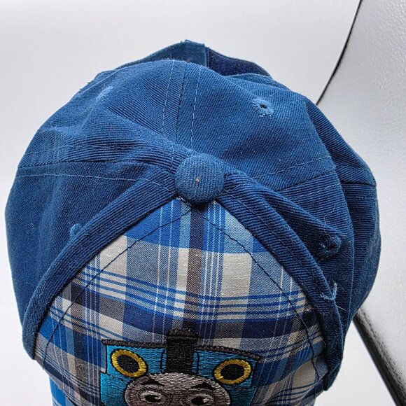 Thomas & Friends Plaid Kids Adjustable Hat Blue Red Embroidered Train Cute - Picture 5 of 10